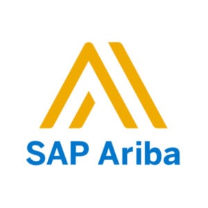 SAP Ariba logo with a stylized yellow 